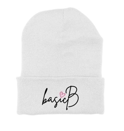 Classic Basic B Beanie - White